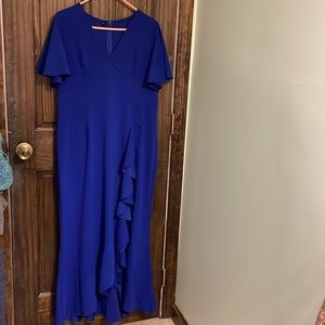 Blue dress great for an evening out or wedding!
